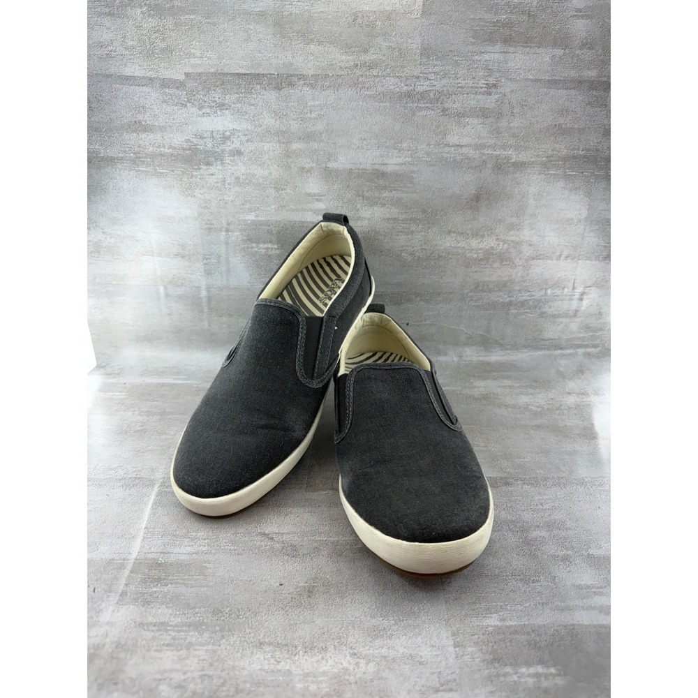 Taos Dandy DND-13455 Charcoal Grey Canvas Slip On Sneakers Women Sz 9